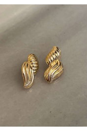 Heliophilia Silver Pendientes de Latón Dorados
